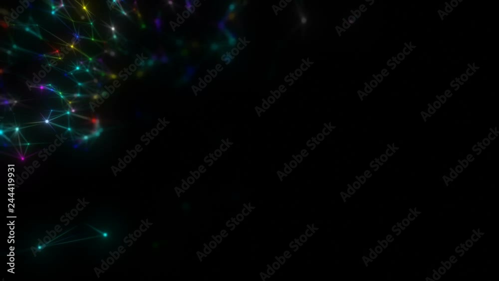 Poster cobweb in the corner.elegant fantasy abstract technology, science and engineering motion background 