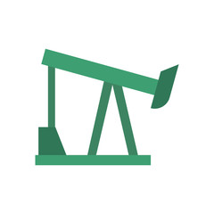 oil pump colored flat icon vector design illustration