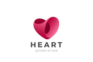 Heart Logo Love vector. Cardiology Medical. Valentines day icon