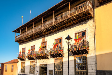 2019-01-13- La Orotava, Santa Cruz de Tenerife. In the Upper Town, who is visiting as a tourist La...