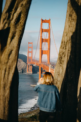 Walking to the Golden Gate framed