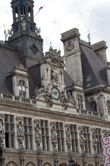 Fototapeta na wymiar Town hall of Paris, hotel de ville