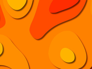 3D abstract background with paper cut shapes.Abstract paper carve template background,for book cover.Paper cut background. Abstract realistic paper decoration for design