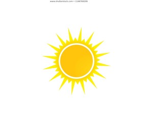 Fototapeta premium sun ilustration logo vector icon