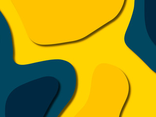 3D abstract background with paper cut shapes.Abstract paper carve template background,for book cover.Paper cut background. Abstract realistic paper decoration for design