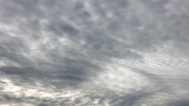 Grey Cloudy Overcast Sky Timelapse Aerial