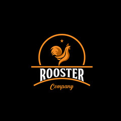 Rooster Company Logo Vector Template Design Illustration