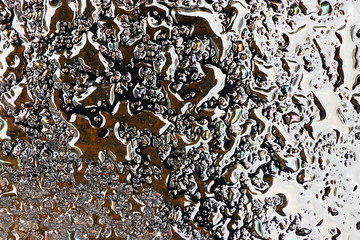 background of drop of motor oil black and grey