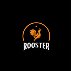 Rooster Logo Vector Template Design Illustration