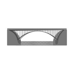 Isolated object of bridgework and bridge icon. Collection of bridgework and landmark vector icon for stock.