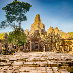Bayon temple in Angkor Thom. Siem Reap. Cambodia