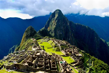 Papier Peint photo Machu Picchu Ruines incas du Machu Picchu - Pérou