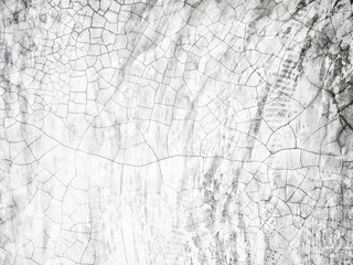 Texture of Cracked White Plaster Wall background for for backdrop composition for website magazine or graphic design