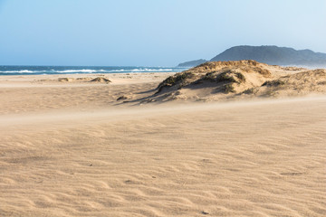 Sand dunes of St. Lucia in South Africa