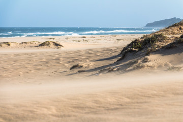 Sand dunes of St. Lucia in South Africa