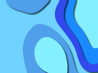 3D abstract background with paper cut shapes.Abstract paper carve template background,for book cover.Paper cut background. Abstract realistic paper decoration for design