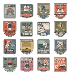 Eishockey-Sportikonen, Spieler und Sportartikel © Vector Tradition