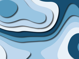 3D abstract background with paper cut shapes.Abstract paper carve template background,for book cover.Paper cut background. Abstract realistic paper decoration for design