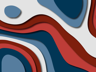 3D abstract background with paper cut shapes.Abstract paper carve template background,for book cover.Paper cut background. Abstract realistic paper decoration for design