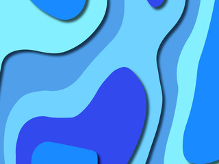 3D abstract background with paper cut shapes.Abstract paper carve template background,for book cover.Paper cut background. Abstract realistic paper decoration for design