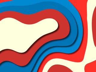 3D abstract background with paper cut shapes.Abstract paper carve template background,for book cover.Paper cut background. Abstract realistic paper decoration for design