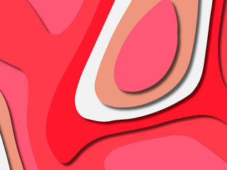 3D abstract background with paper cut shapes.Abstract paper carve template background,for book cover.Paper cut background. Abstract realistic paper decoration for design