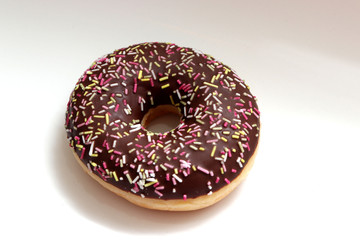 Chocolate iced donut
