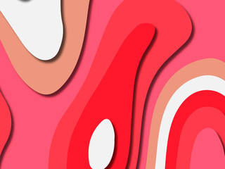 3D abstract background with paper cut shapes.Abstract paper carve template background,for book cover.Paper cut background. Abstract realistic paper decoration for design