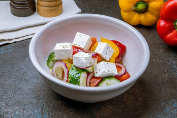 Greek salad with feta