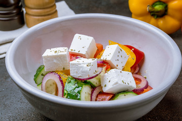 Greek salad with feta