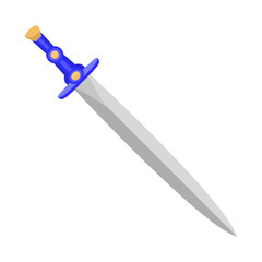 Isolated object of sword  and dagger  icon. Collection of sword  and weapon stock symbol for web.