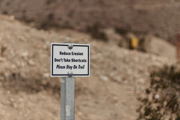 Hiking sign