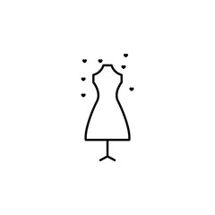 fashionista, heart  icon. Element of Valentine's Day icon for mobile concept and web apps. Detailed fashionista, heart  icon can be used for web and mobile