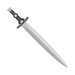 Isolated object of sword  and dagger  sign. Set of sword  and weapon vector icon for stock.