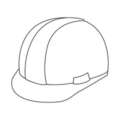 Isolated object of headgear and napper icon. Collection of headgear and helmet stock vector illustration.