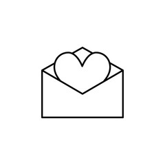 heart letters icon. Element of Valentine's Day icon for mobile concept and web apps. Detailed heart letters icon can be used for web and mobile