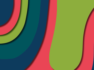 3D abstract background with paper cut shapes.Abstract paper carve template background,for book cover.Paper cut background. Abstract realistic paper decoration for design