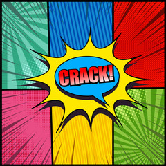 Comic colorful bright background