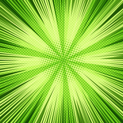 Obraz premium Comic bright green concept