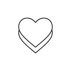 hearts bring to front icon. Element of Valentine's Day icon for mobile concept and web apps. Detailed hearts bring to front icon can be used for web and mobile