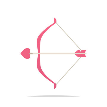 Love bow and arrow vector isolated