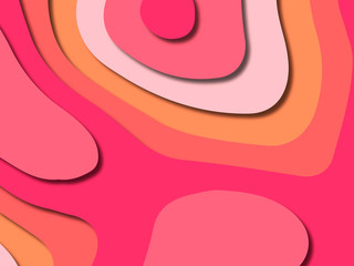 3D abstract background with paper cut shapes.Abstract paper carve template background,for book cover.Paper cut background. Abstract realistic paper decoration for design