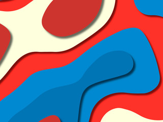 3D abstract background with paper cut shapes.Abstract paper carve template background,for book cover.Paper cut background. Abstract realistic paper decoration for design