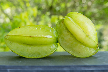 Star apple on  nature background