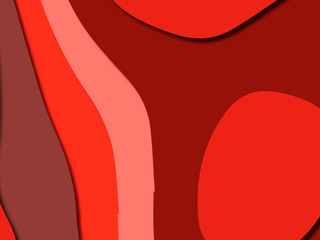 3D abstract background with paper cut shapes.Abstract paper carve template background,for book cover.Paper cut background. Abstract realistic paper decoration for design