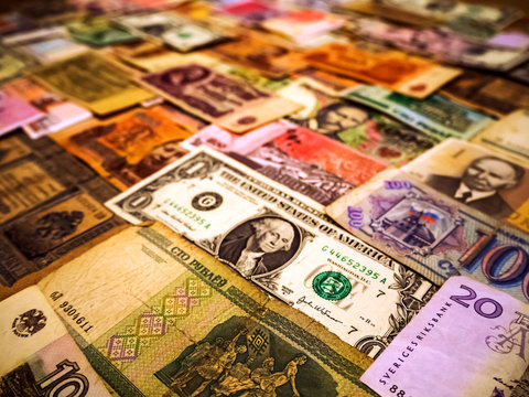 Background made of money banknotes