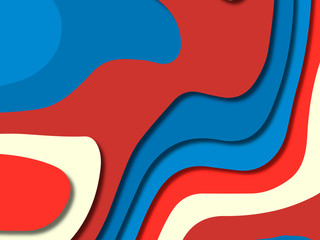 3D abstract background with paper cut shapes.Abstract paper carve template background,for book cover.Paper cut background. Abstract realistic paper decoration for design