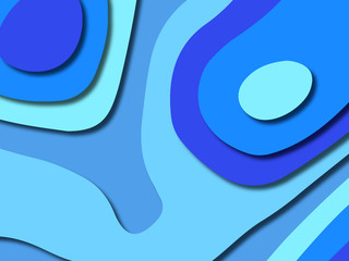 3D abstract background with paper cut shapes.Abstract paper carve template background,for book cover.Paper cut background. Abstract realistic paper decoration for design