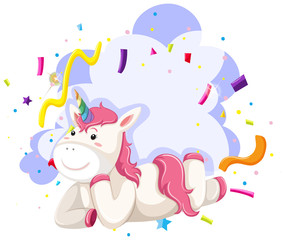 A unicorn character party theme