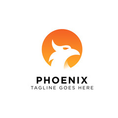 Phoenix Logo Design Inspiration, Vector illustration